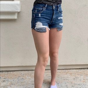 super cute hi rise american eagle shorts